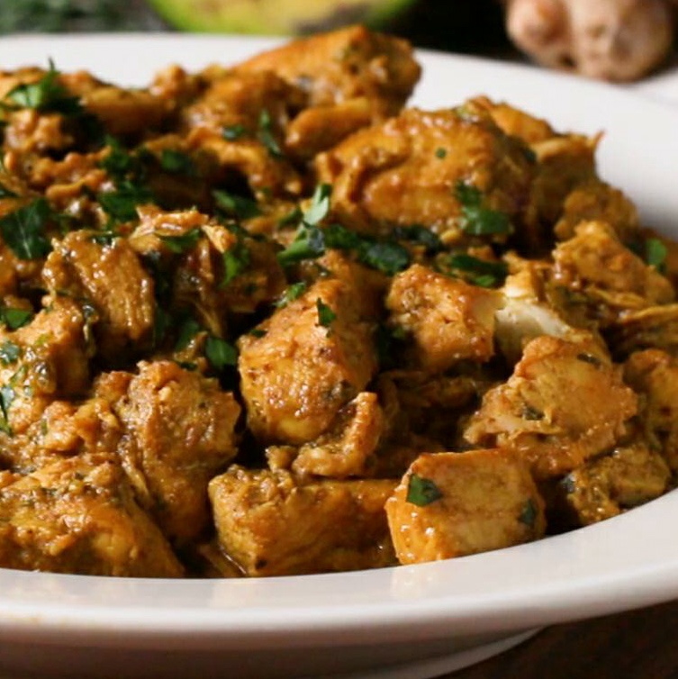 Coconut Chicken Curry With Roasted Vegetable Mix