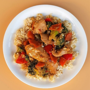 Teriyaki Chicken Stir-fry meal delivery in Korea FUEL Weekly