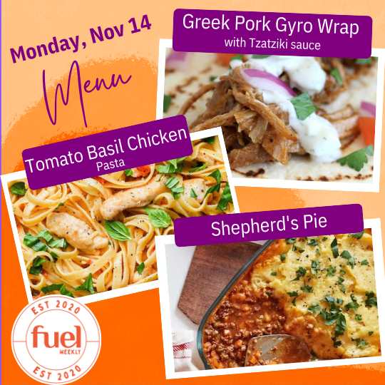 Fuel Weekly healthy meal delivery in Korea menu 1 Nov 14