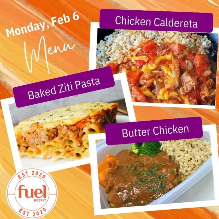 Healthy food delivery menu Feb 6 FUEL Weekly