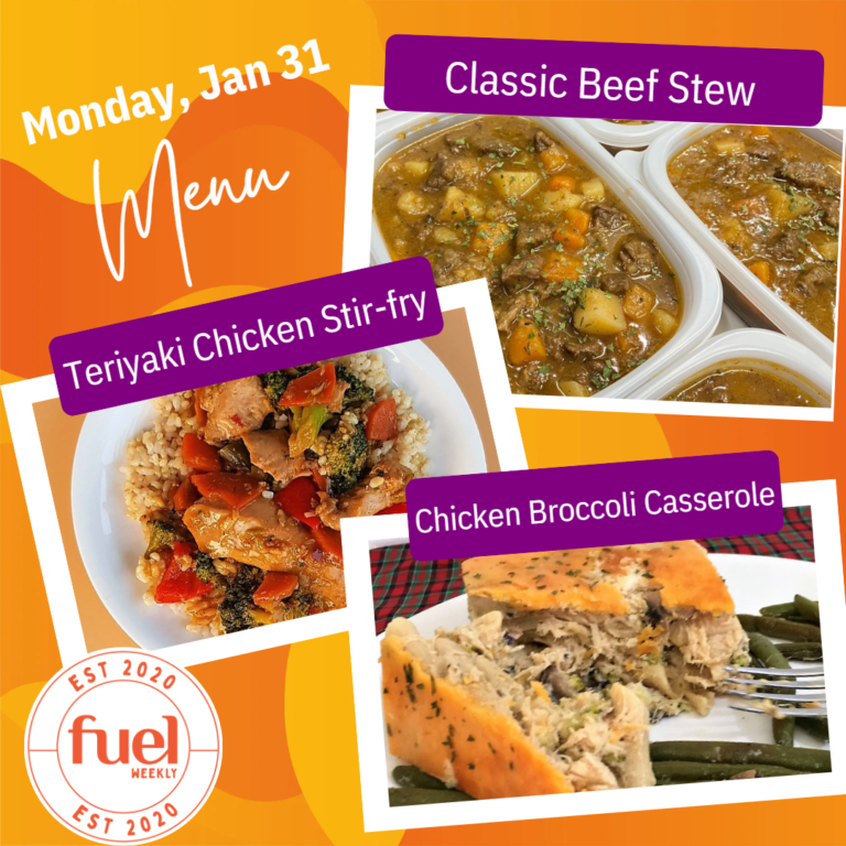 Food delivery in Korea menu from FUEL Weekly Jan 31