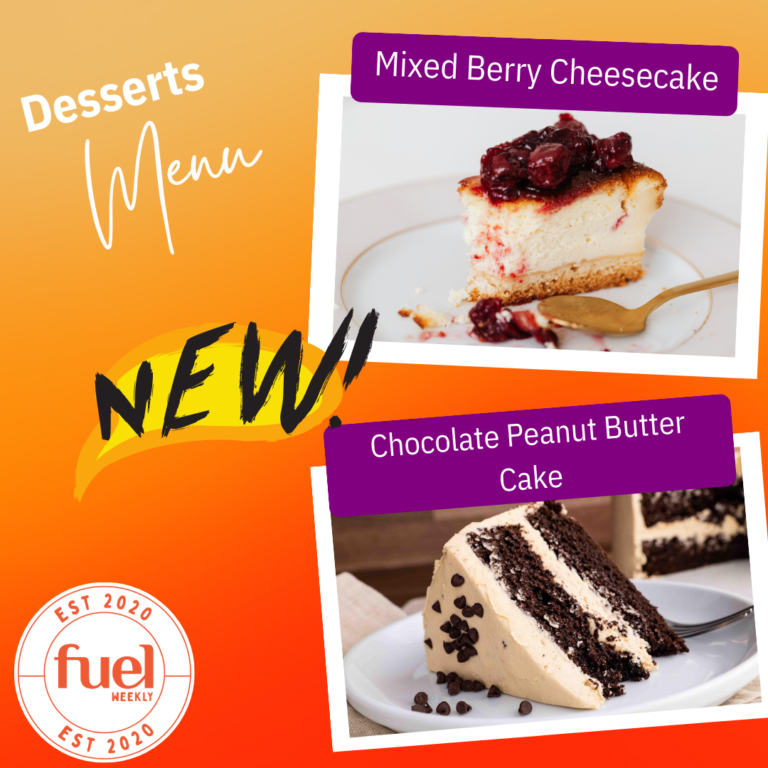 Korea Meal delivery service FUEL Weekly desserts menu for Jan 31