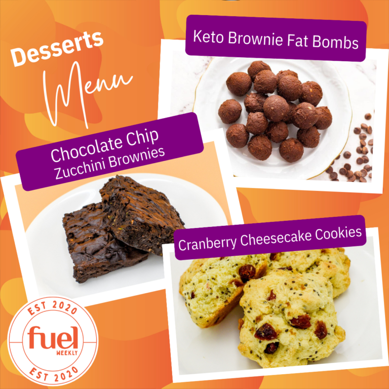 Korea Meal delivery service FUEL Weekly desserts menu for Jan 31 2