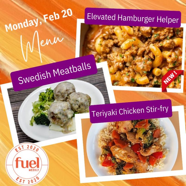 FUEL Weekly Korea meal prep delivery menu Feb 20 1