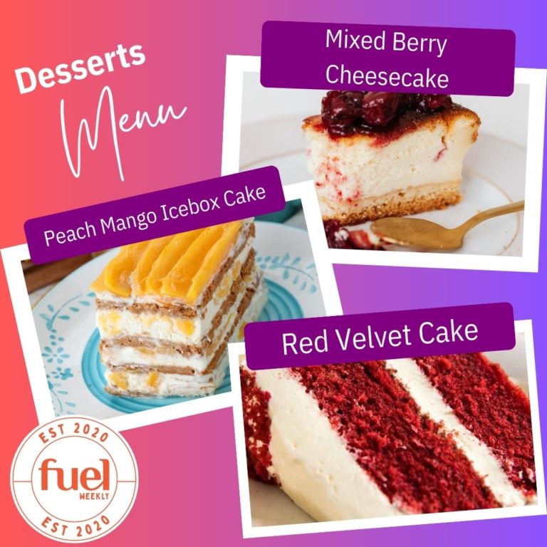 Home Style Food Delivery Service for expats in Korea April 24FUEL Weekly desserts
