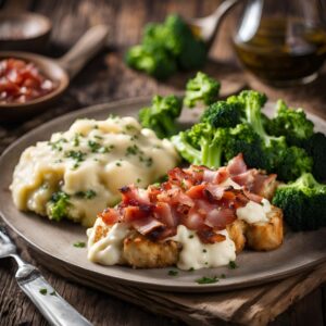 Bruschetta Chicken with Bacon Mashed from FUEL Weekly. Healthy meal delivery service in Korea