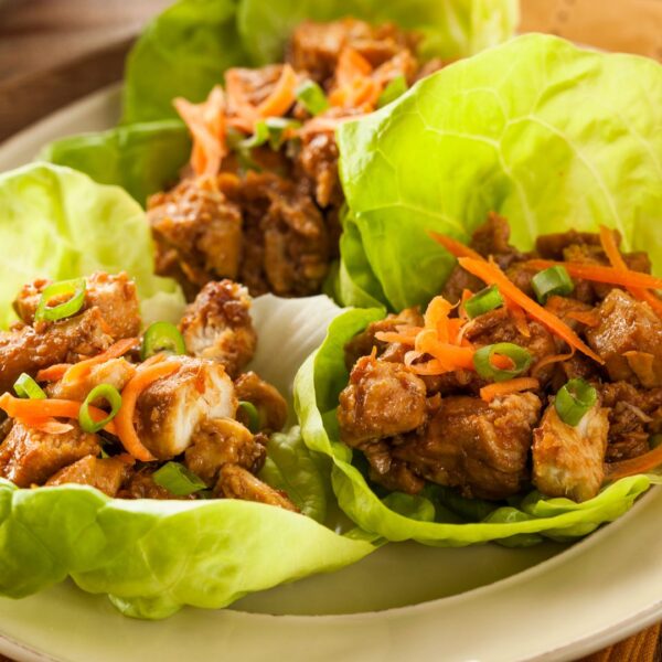 Sweet Thai Chili Pork Lettuce Wraps