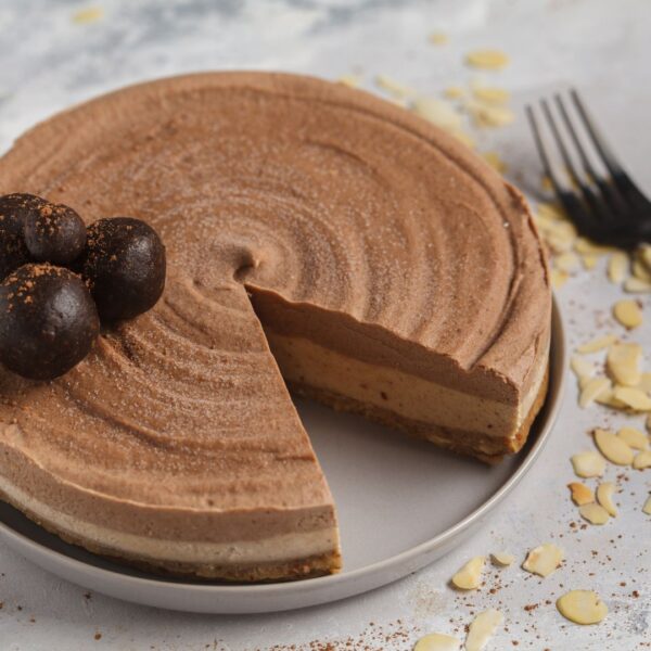 Vegan Raw Chocolate Cheesecake from FUEL Weekly meal delivery in Korea